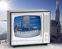 A winter journey Souvenirklickfernseher